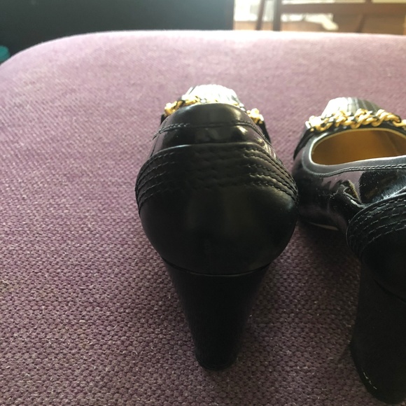 Enzo Angiolini Patent Leather pump with Block Heel - Picture 6 of 8